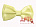 Галстук-бабочка однотонный Лимонный