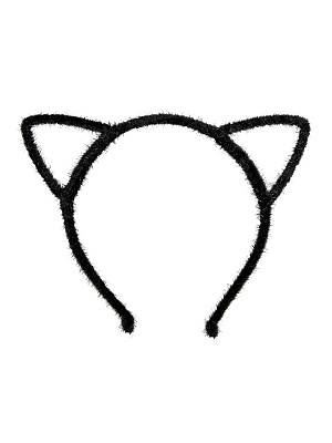 Ободок "Ушки кошки " Черный
