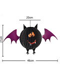 Декорация гофрированная "Летучая мышь" высота 27 см, ширина 46 см.