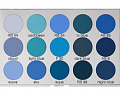 Тени в палитре 15 цв./Eye Shadow Palette 15 col. 37,5 гр. (Цв: SmokeyBlue) SmokeyBlue