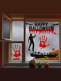 Интерьерные наклейки «Happy Halloween», зомби.