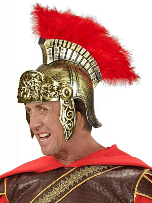 Шлем "Римский легионер" Золотой-Красный