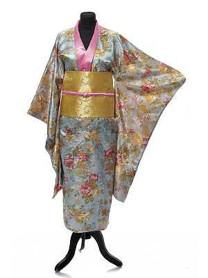 Костюм "Японский" женский Серый-Разноцветный