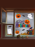 Интерьерные наклейки «Happy Halloween», котики.