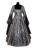Платье "Анжелика" 1-я половина XVIII века (Цв: Серебряный Размер: 50) Серебряный