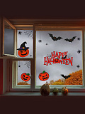 Интерьерные наклейки «Happy Halloween», тыква.