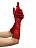 Перчатки "Ажур" из кружева, до локтя, длина 40 см. Красный